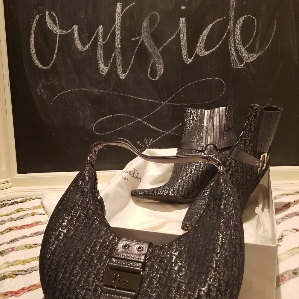 ❤❤NIB CHRISTIAN DIOR Street Chic Heeled Boots NIB - Picture 6 of 8